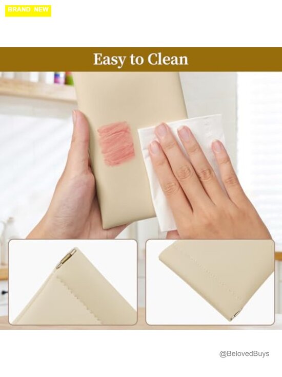 Squeeze Top Sunglass Case Organosilicon Microfiber Leather Eyeglass Pouch